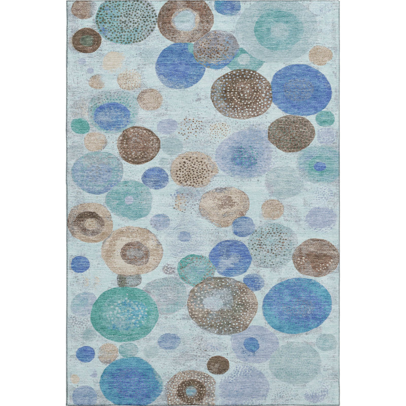 Premium Machine Washable Jakiyra AMF1896 Geometric Rug, Rectangle 3' x 5'