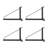 4 Pack Container Shelf Bracket, Shipping Container Brackets, Cargo Container Shelving Bracket