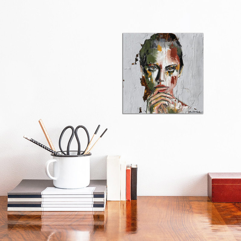 I Made A Mistake by Donatella Marraoni - Wrapped Canvas Painting, 30.48 cm H x 30.48 cm W
