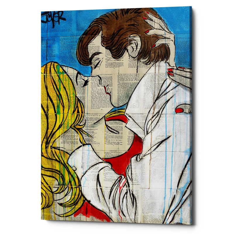 « pop romantiques », impression sur toile, L 12 po x L 0,75 po x H 18 po