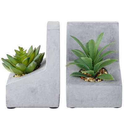 Concrete / Cement Non-Skid Bookends