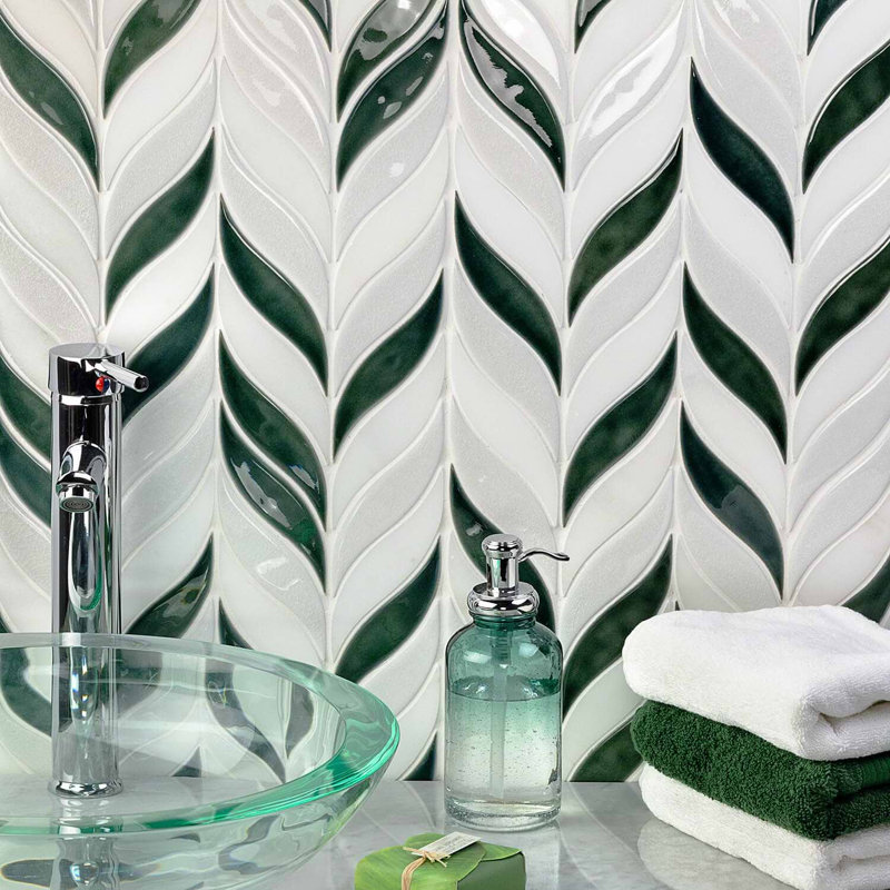 Nabi Sprig Marble And Tile- Final Sale, Deep Emerald