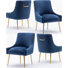 Chaise d'appoint en velours Baudel