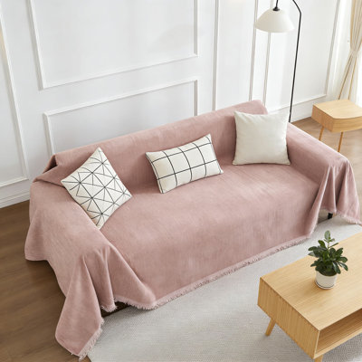 Housse de protection en chenille, housse de canapé antidérapante et lavable pour animaux de compagnie, chiens, chats, enfants et protection de meubles pour grands lits, canapés modulaires et chaises