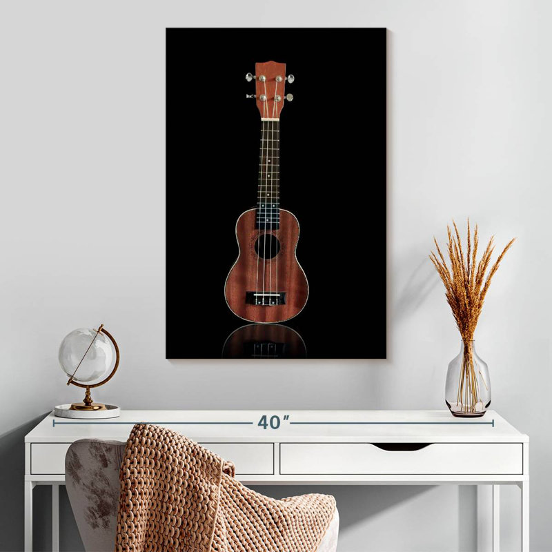 Abarca Wooden Ukulele, 30" H x 20" W