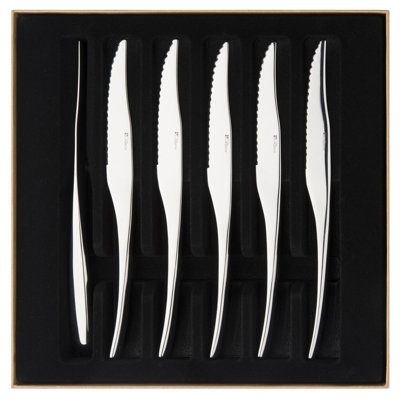 Gourmet 6 - Piece Stainless Steel Steak Knife Set