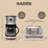 Haden Heritage 4 Slice Toaster and 12 Cup Coffee Maker Kitchen Set, Steel/Copper