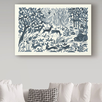 Dunja 'Forest Life II' Graphic Art Print on Wrapped Canvas