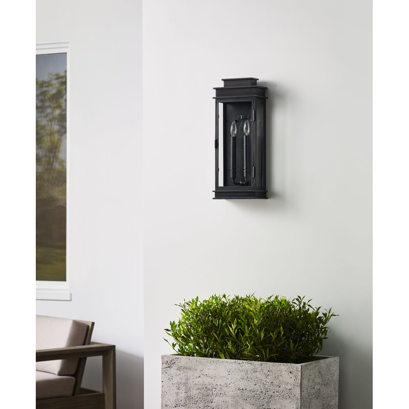 Chapman & Myers Linear Lantern Tall, Antique-Burnished Brass