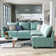 L-Shaped Modular Sectional Couch Reversible Modular Upholstered Sofa