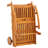 Filippo 16" Long Acacia Double Chaise with Cushions and Table-247558546