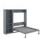 Grand lit escamotable avec tablettes-21012822