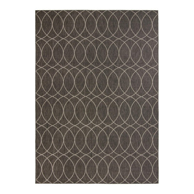 Charcoal Gitter Indoor/Outdoor Trellis Rug