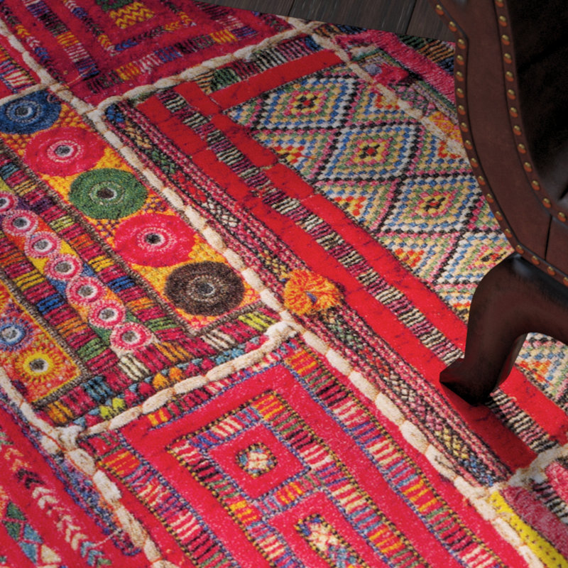 Performance Geometric Rug, Rectangle 3' x 5'