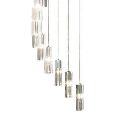 Sybil 20 - Light Polished Chrome LED Cluster Pendant