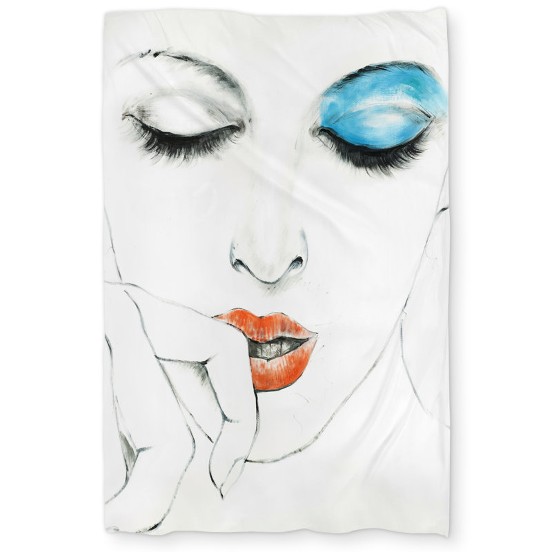 Pure style Figurative White Duvet Cover for Home Decor