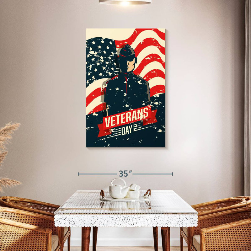 Patriotisme de Lelend, H 45 po x l 30 po