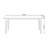 White rectangular rock plate dining table-401686798