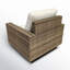 Chaise longue pivotante en osier avec coussins Sunbrella Ravinia-1653783990