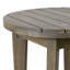 Table d'appoint d'extérieur 16 po en bois d'acacia, finition grise-866062738