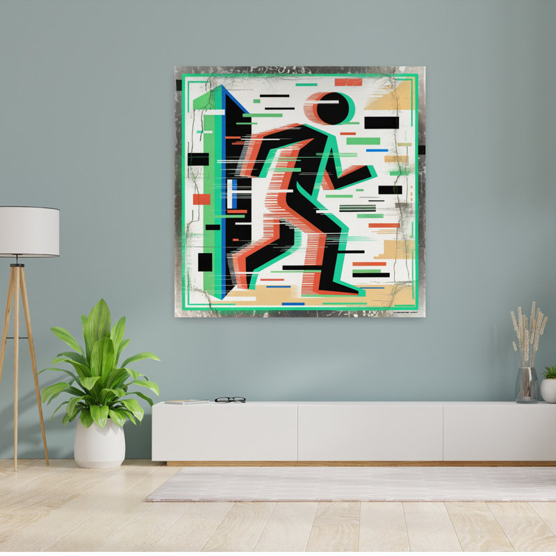 Art contemporain, art contemporain abstrait, H 48 po x l 48 po