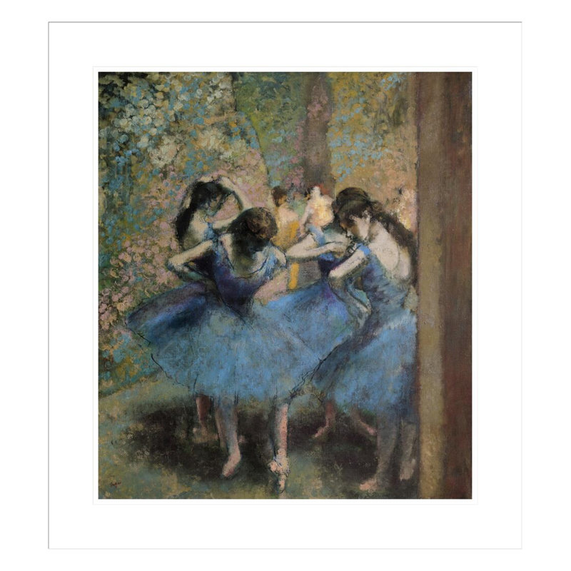 «Dancers in Blue» par Edgar Degas, impression giclée encadrée, H 25,94 po x l 23,5 po