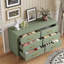 Commode double 6 tiroirs Sage Green-2119540969