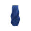 Blue Pleat Medium Vase-290586794