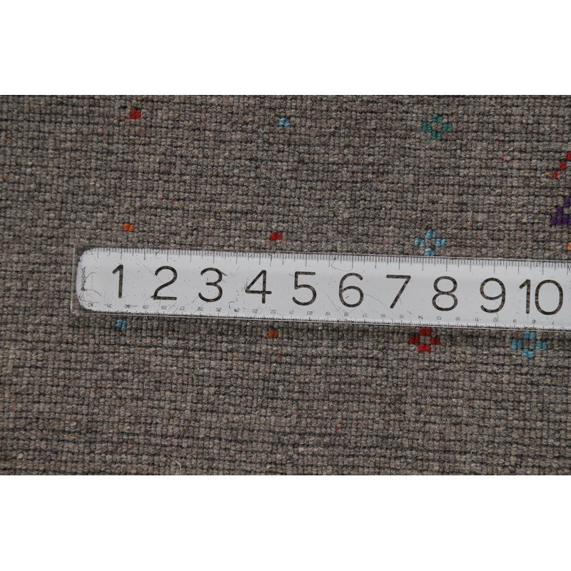 Tapis oriental fait à la main gris Gabbeh 5 x 8