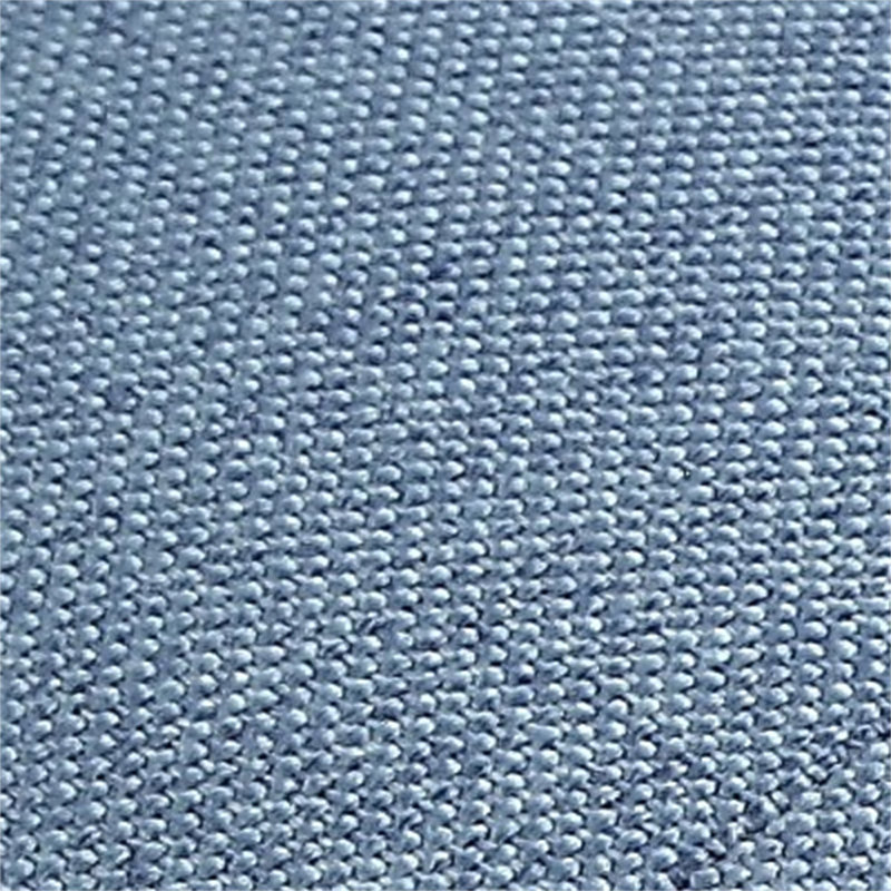 Banc en tissu Charla bleu clair et finition chêne, Bleu pâle