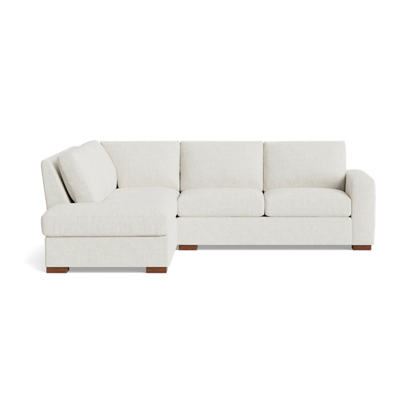 Couch Potato Sectional, Left Hand Facing, Performance Weave - Snow