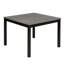 Ensemble de table de salle à manger 5 pièces avec 4 chaises, ensemble de table de salle à manger pour 4 personnes avec chaises, ensemble de table de salle à manger en bois pour cuisine, salle à manger, gris clair et noir deux tons