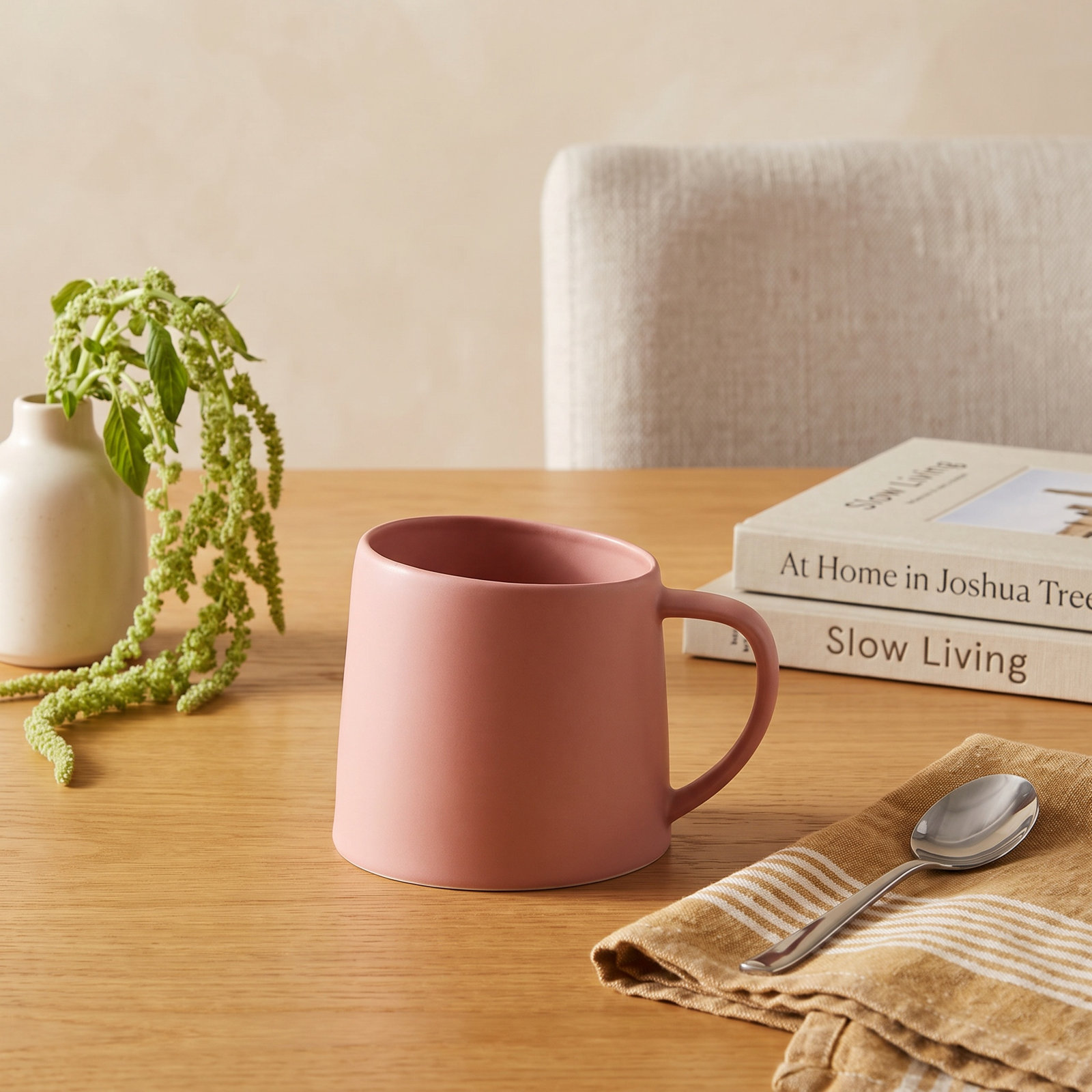 Delilah Porcelain Mug, Terracotta