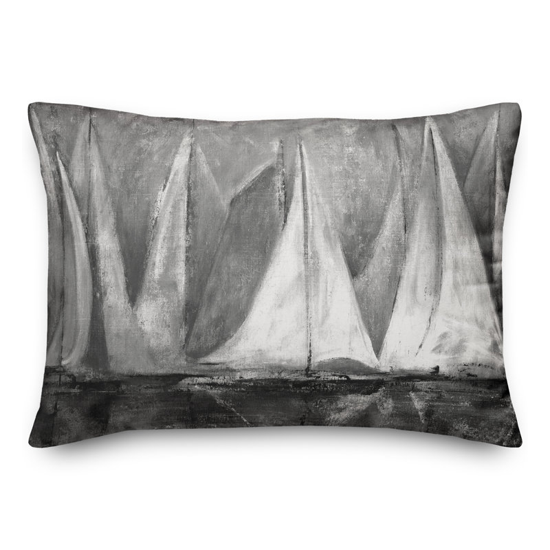  Housse et insert de coussin rectangulaire pour voilier, Gris pâle