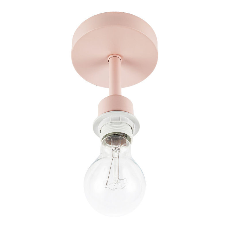 Semi Flush Mount, Pink