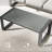 All-Weather Aluminum Outdoor Coffee Table With Tempered Glass Top