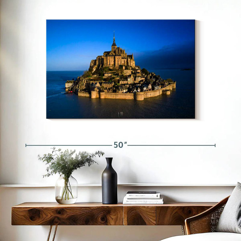 Île du Mont Saint-Michel, H 26 po x l 39 po