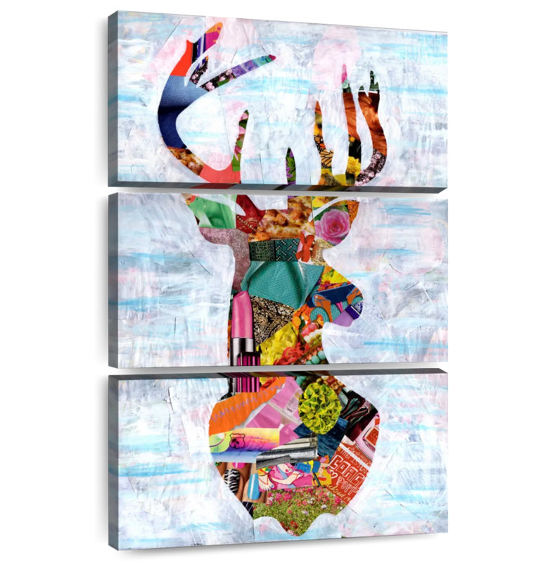 Brampt Abstract Deer, 50" H x 32" W