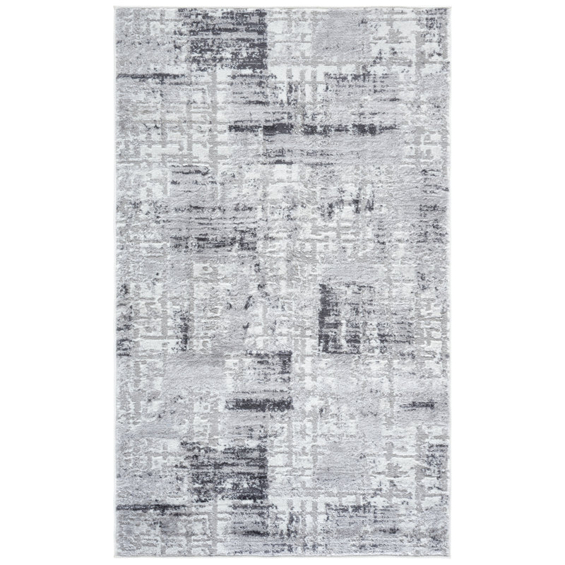 Zaid 700 Performance Abstract Rug, Rectangle 3' x 5'