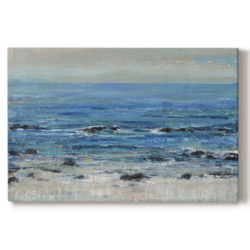 Breaking at the Beach I -Gallery Wraraped Cavas, 12 x 18