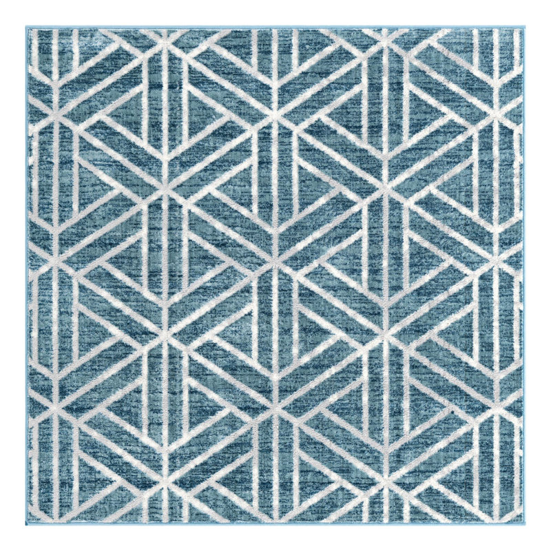 Nucla Geometric Indoor Rug, Square 5'3"