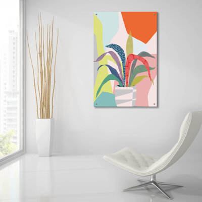 Winston Porter 'Clown Plant' by Ioana Horvat Acrylic Glass Wall Art, 24" x 36"