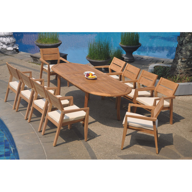 Ensemble repas 11 pièces Maston, L 71 po x l 40 po x H 30,5 po