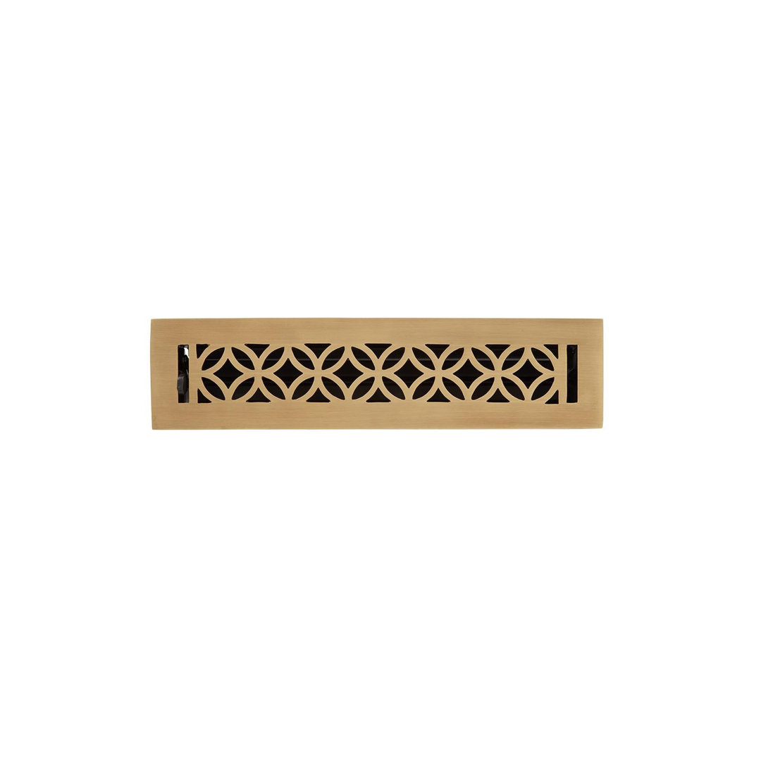 Pasteur Brass Floor Register Signature Hardware 