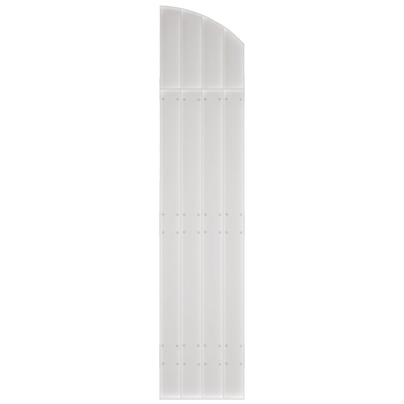 White Vinyl 73" Board and Batten Exterior Shutters