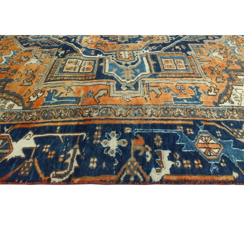 Tapis orange Khrystopher Heriz Nikolas