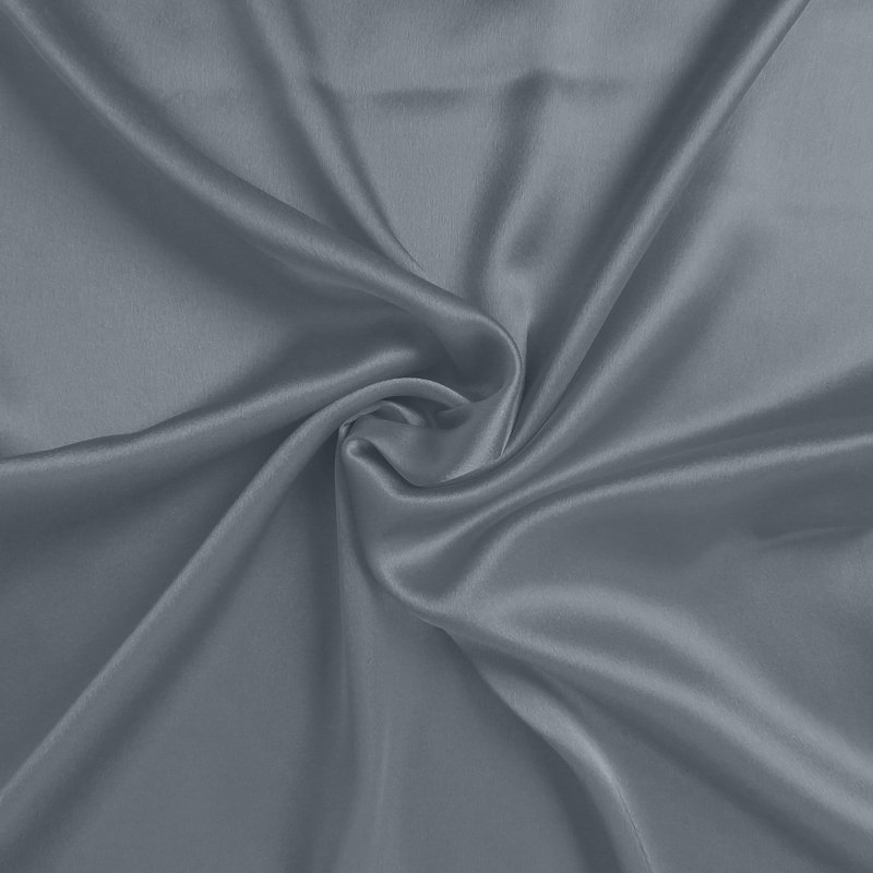 Taies d'oreiller en satin, Grand, Gris acier