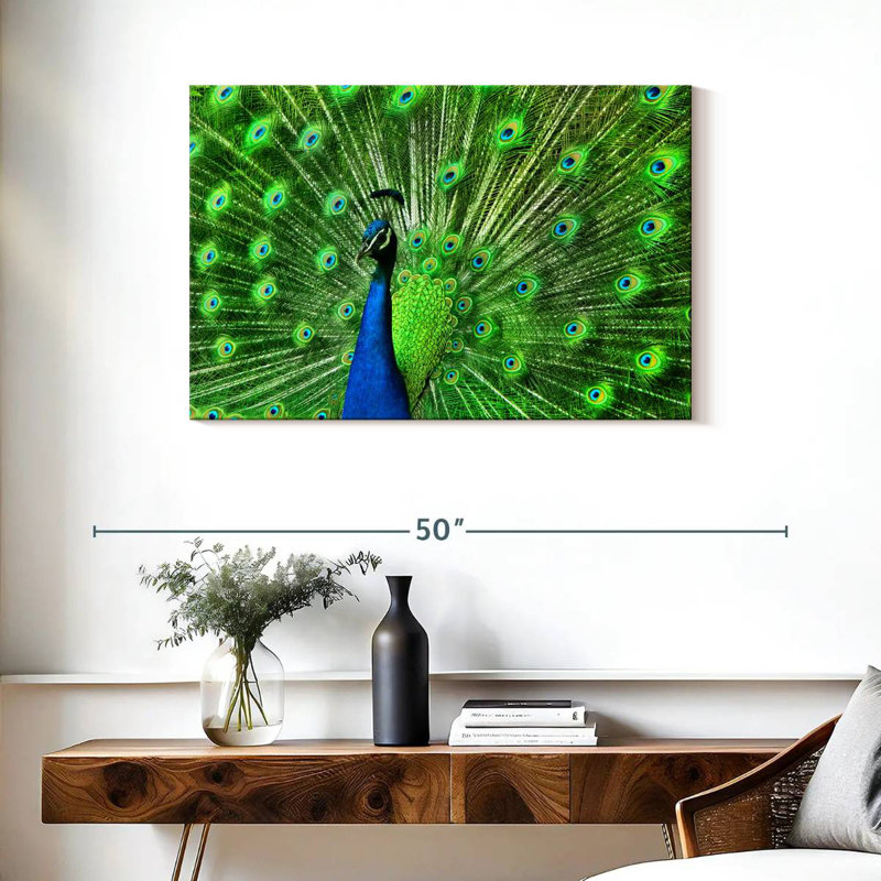 Plume de paon vert Bramtr Chartreuse, H 24 po x l 36 po