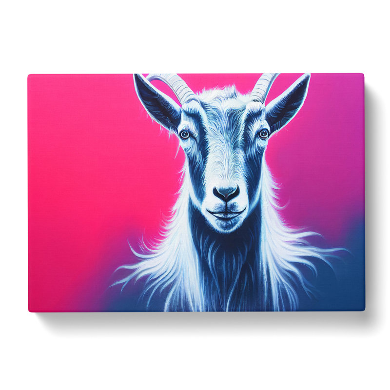 Goat In Colour Vol.4 - Wrapped Canvas, 40cm H x 60cm W x 3cm D