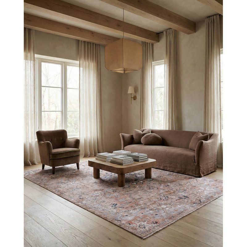 Finnuala Medallion Tan/Gray Area Rug, Rectangle 8' x 10'6"